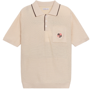 Áo Polo len basic thêu